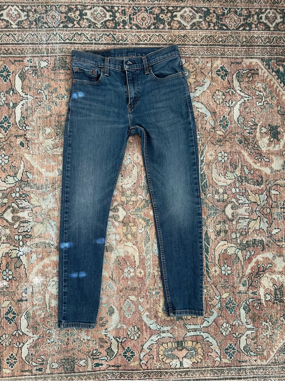 Classic Men's Levi’s 512 Dark Blue Slim Jeans